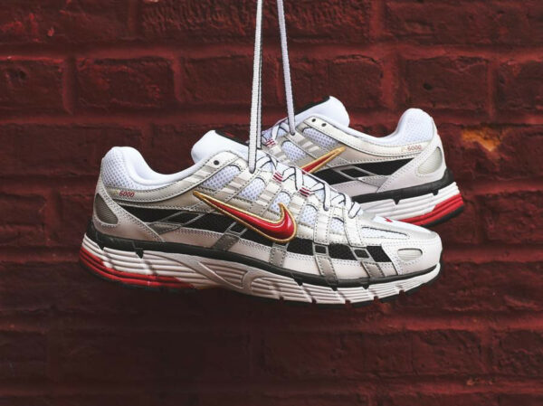 NEW Nike P-6000 White/Varsity Red