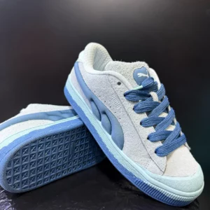 Suede Xl Crush 'dewdrop Turquoise Surf' In White