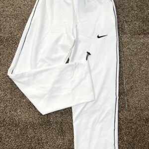 Jogging Tissé Nike Blanc à Bande Latérale Noire