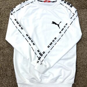 Sweat Puma blanc en coton doux