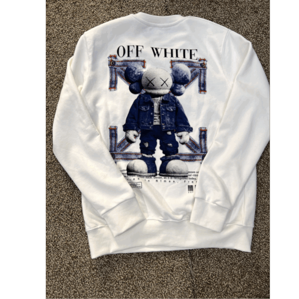 OFF WHITE – Sweatshirt Art Toy Denim
