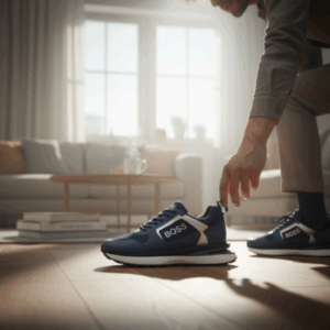 Baskets BOSS Homme Bleu Marine – Style Urbain Élégant