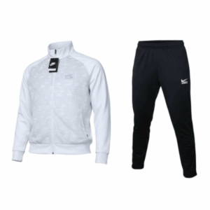 Ensemble de Sport Nike Blanc/Noir avec Veste Jacquard