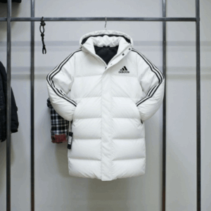 Manteau Longue Adidas 3-Stripes Blanche (Mise sur la couleur)