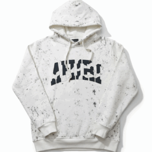 Sweat à Capuche AMIRI Effet Marbré Blanc