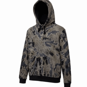 Sweat à Capuche Off-White Délavé 'Diagonal Stripes'