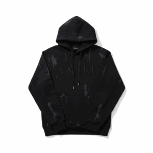 Sweat à Capuche Amiri "Splatter Paint" Noir