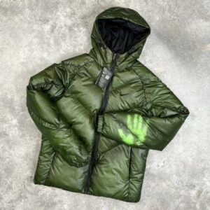 Doudoune Nike Puffer Édition Limitée "Empreinte Néon" Verte
