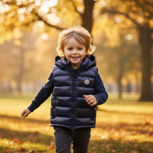Doudoune sans manches à capuche Moncler Enfant – Collection Premium