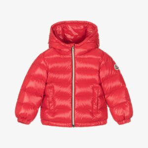 Doudoune Moncler Matelassée Thermique Enfant - Rouge Vif