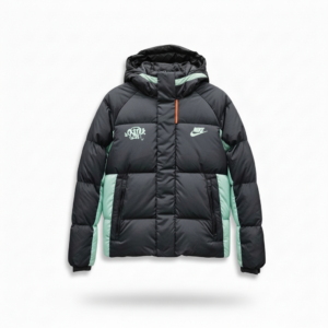 Doudoune Nike Syna à Capuche – Noir & Vert Menthe