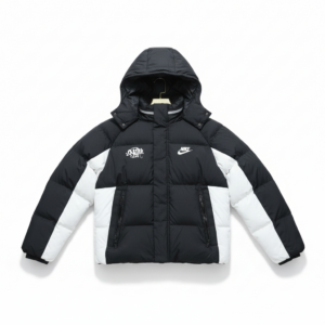 Doudoune Nike Syna à Capuche – Noir & Blanc