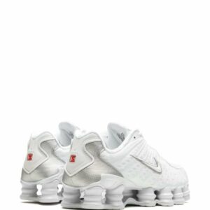 Nike Shox TL,Blanc / Argent Métallique (White / Metallic Silver).