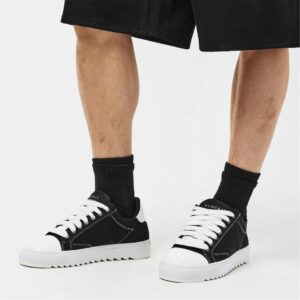 Sneakers NUMERIS basses bicolores Noir & Blanc – Style Streetwear