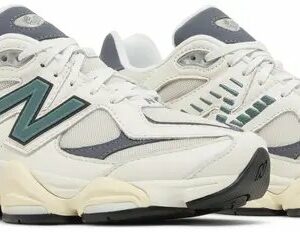 New Balance 9060 – Blanc / Vert forêt